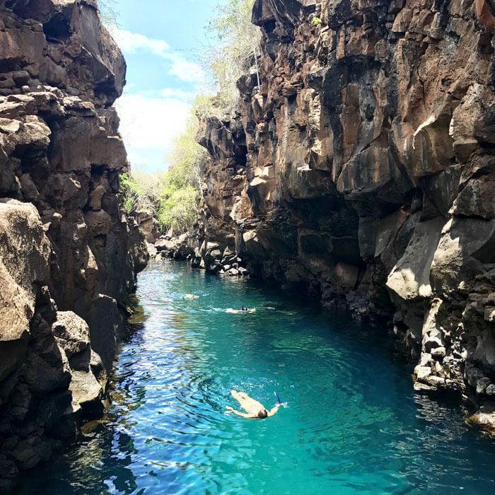 las grietas santa cruz island galapagos snorkel