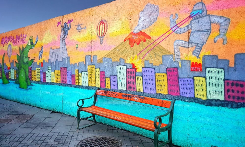 reykjavik vibrant street art